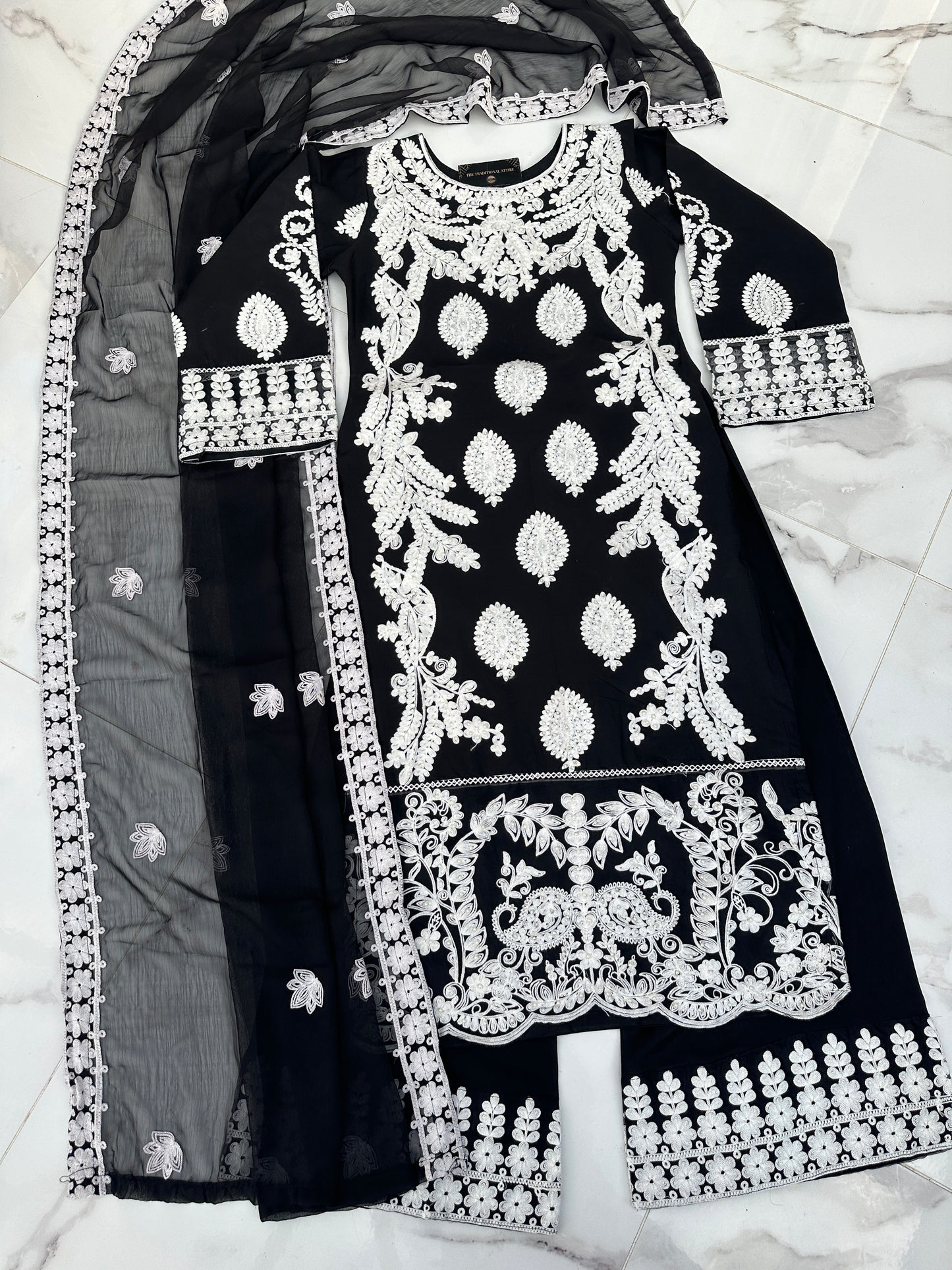 SIMRANS RIWAAZ COLLECTION BLACK