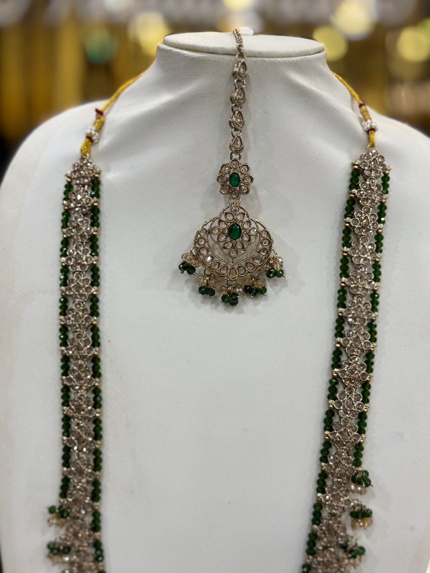 MAHA GREEN - Mala jewellery set