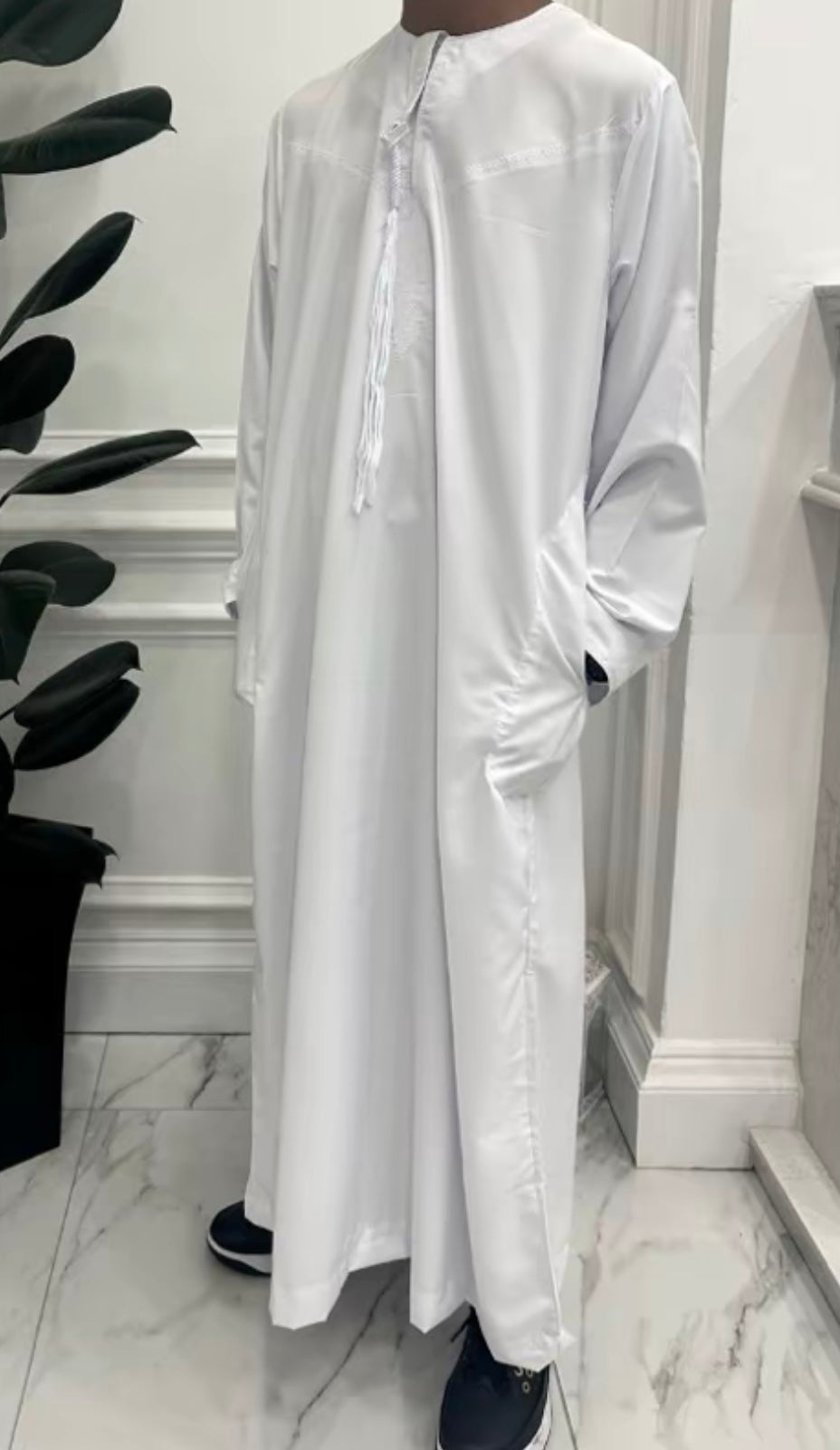 Men’s and Boy’s Embroidered Omani Tassel Thobe
