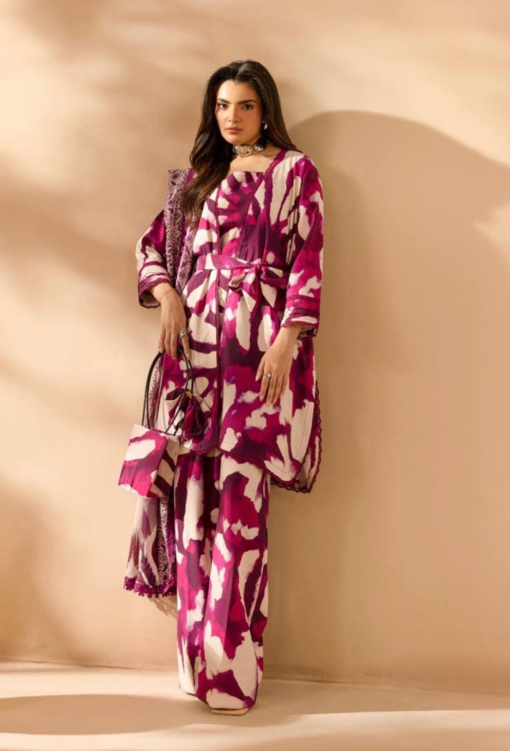 OMBRÉ SILK KHADDER WITH CHIFFON DIGITAL DUPATTA SIMRANS (PREORDER - DISPATCH 17/09/26)