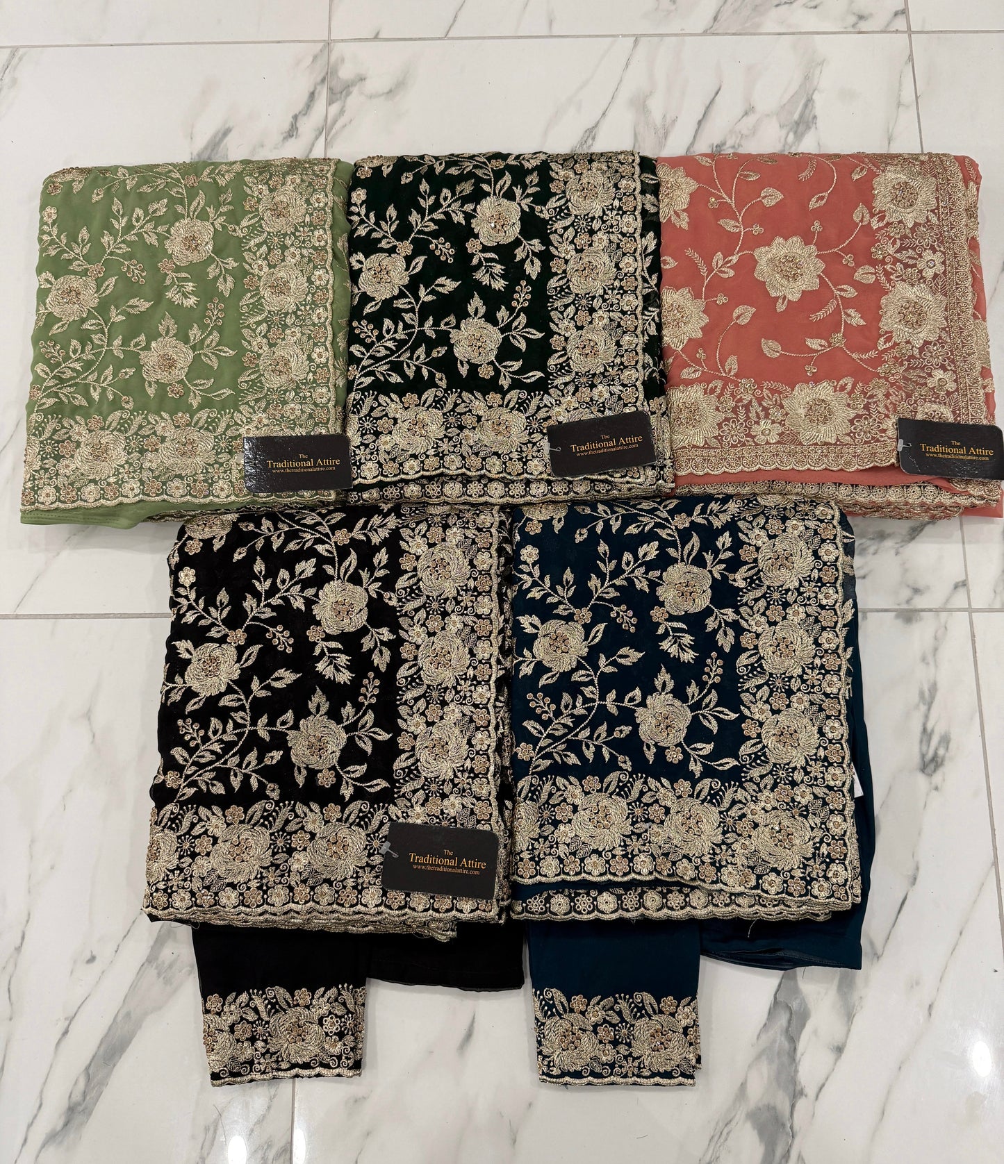 ESHA - Embroidered stonework Saree