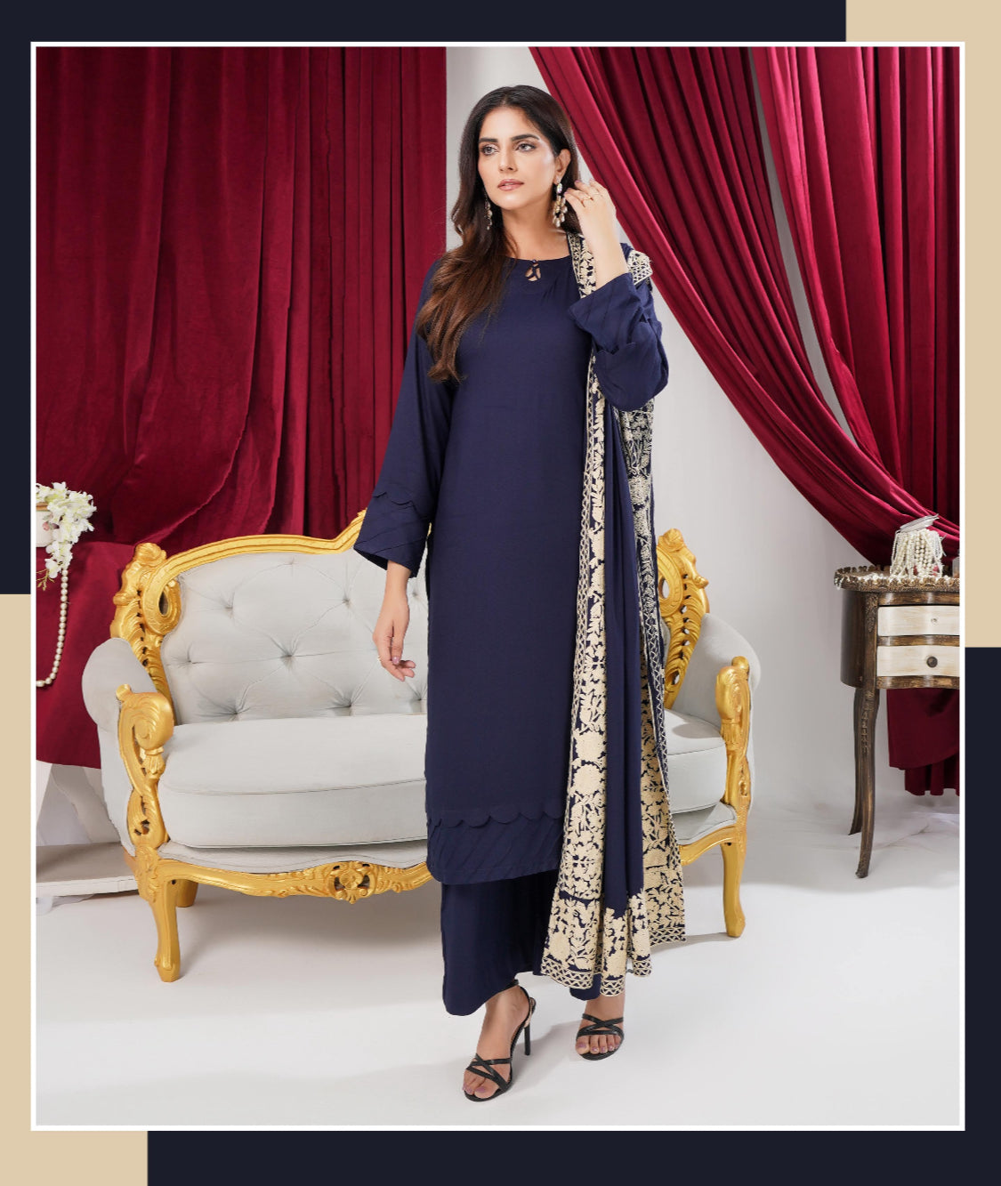 SANA WINTER HUES NAVY BLUE