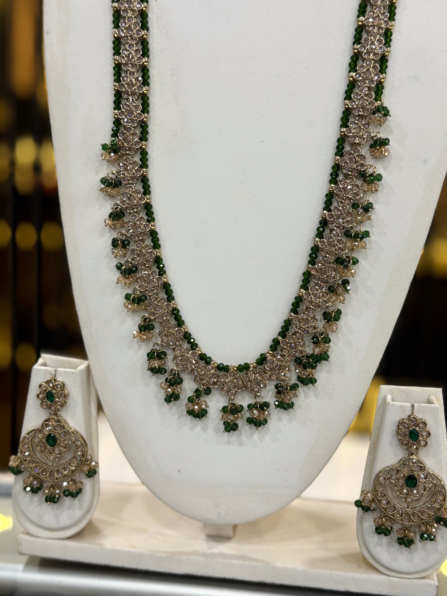 MAHA GREEN - Mala jewellery set