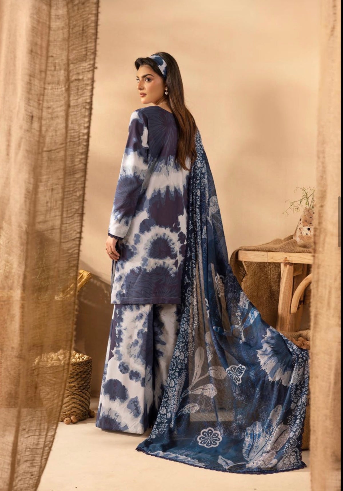 OMBRÉ SILK KHADDER WITH CHIFFON DIGITAL DUPATTA SIMRANS (PREORDER - DISPATCH 17/09/26)