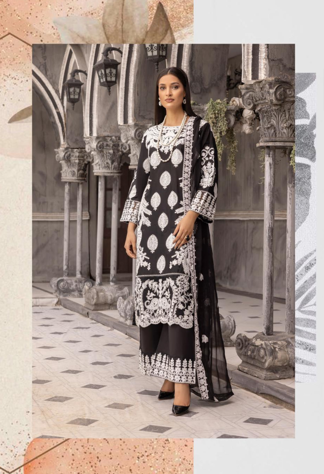 SIMRANS RIWAAZ COLLECTION BLACK