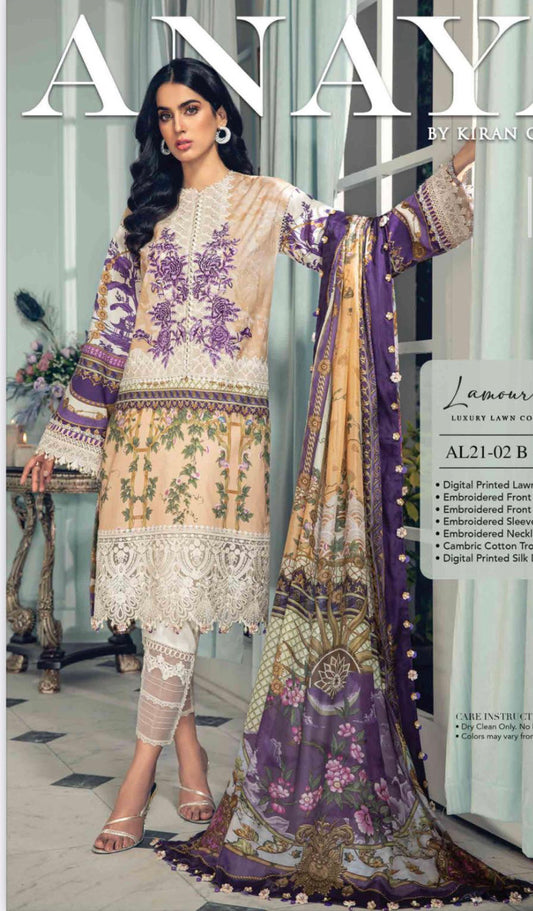 ORIGINAL ANAYA BY KIRAN CHAUDHRY - UNSTITCHED LAWN